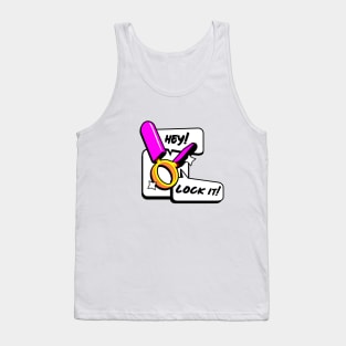 Hey lock it dumbbell clamps Tank Top